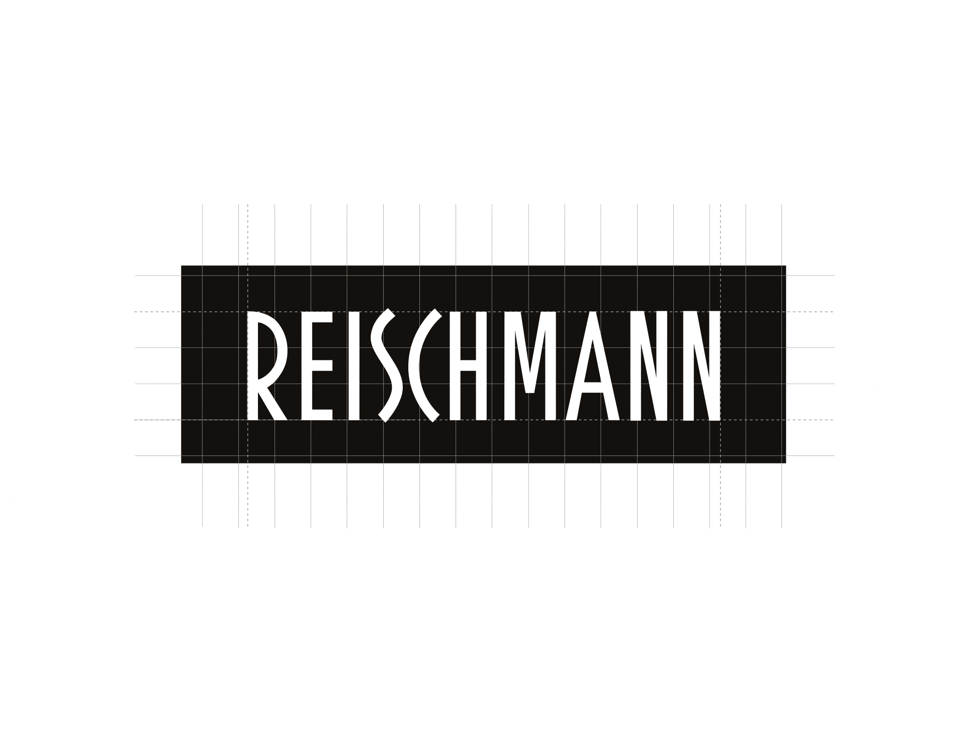 Eine gif Animation zur Entwicklung des Schriftszugs des Reischmann Logos